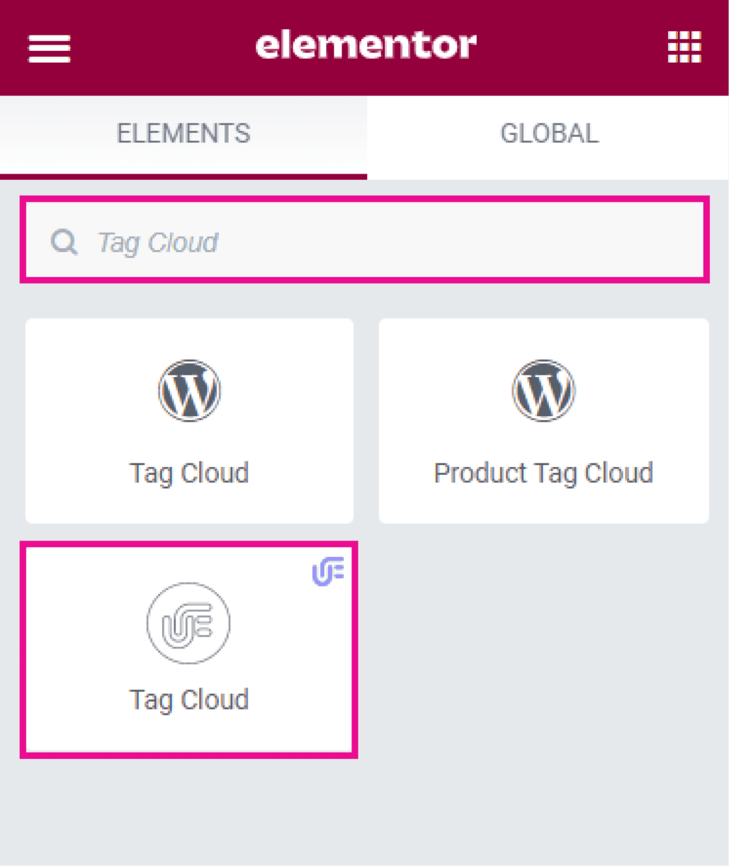 Tag Cloud for Elementor Unlimited Elements for Elementor